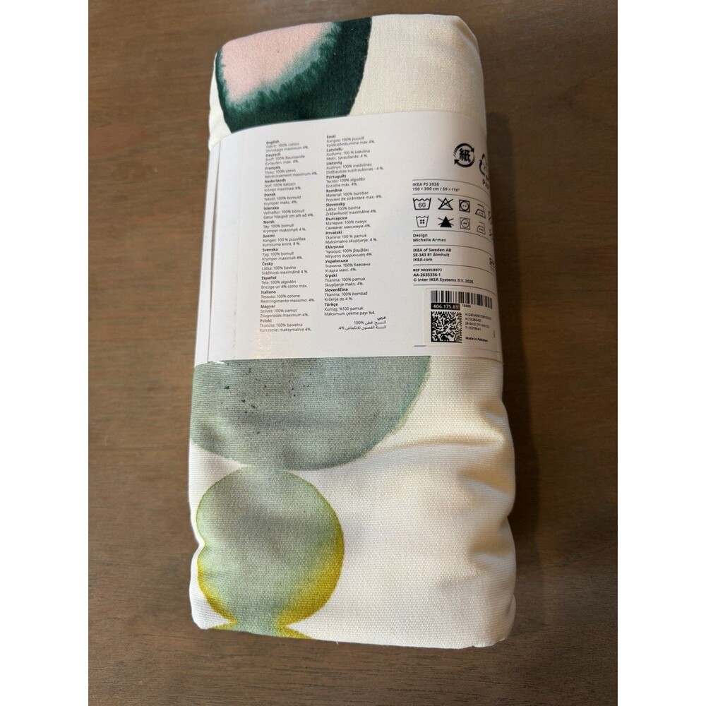 IKEA PS 2026 Pre-cut fabric NEW white/multicolor big pattern, 59x118 406.175.81 - Picture 7 of 7